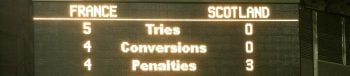 Décompte des points au rugby